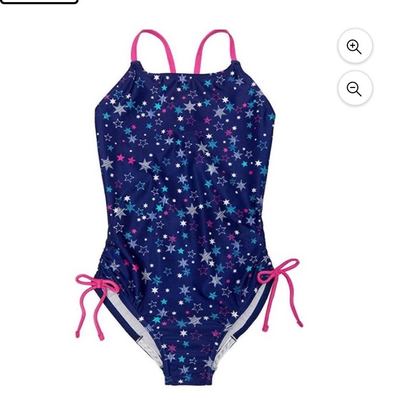 UPF50 one piece xs5/6 speedo bathing suit, red white and blue - Picture 1 of 5